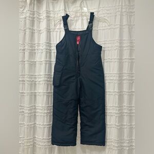 London Fog kids unisex black snow bib ski overall medium 5-6